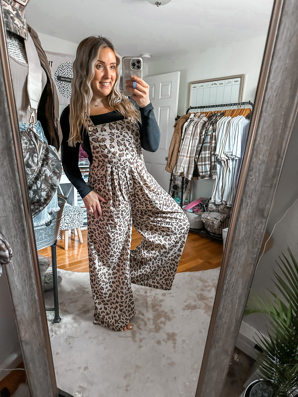 The Safari Babe Leopard Overall Jumpsuit