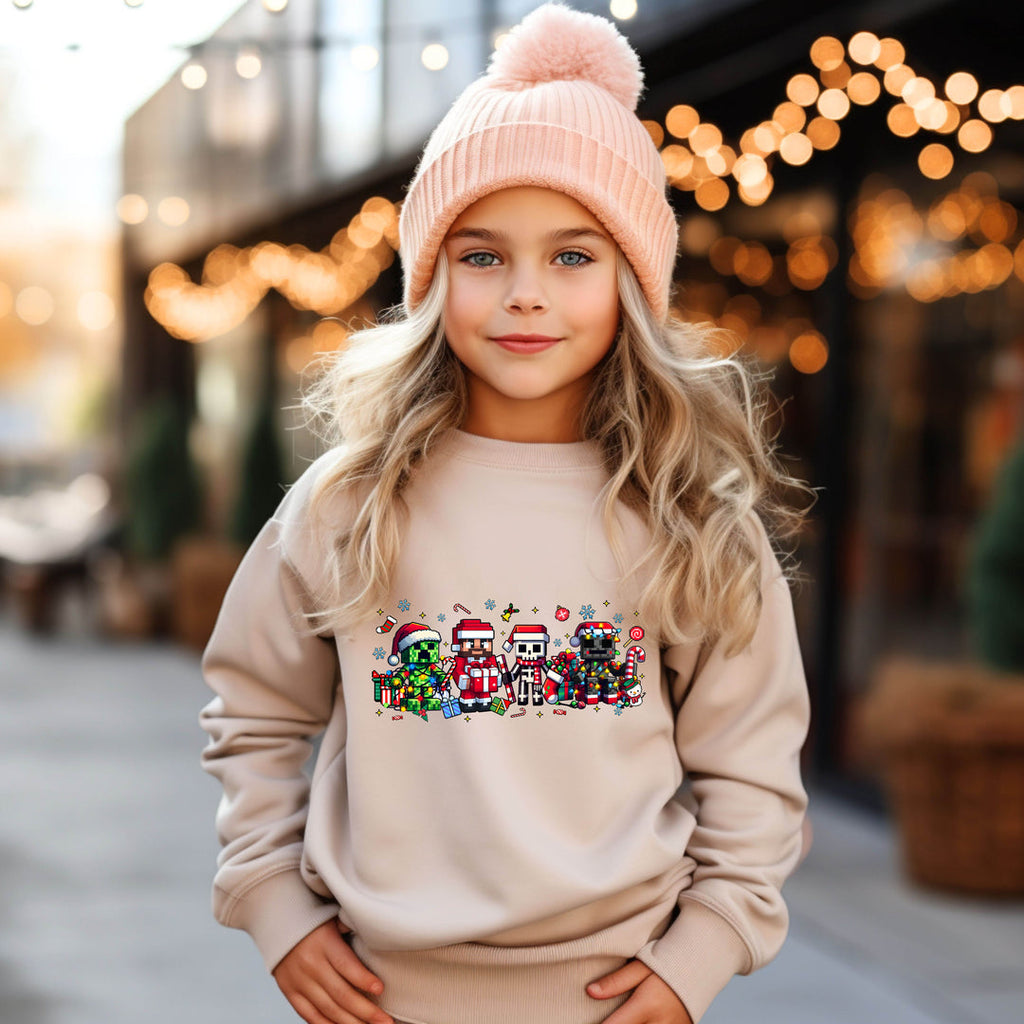 XMAS Minecraft TODDLER/YOUTH Sweatshirt