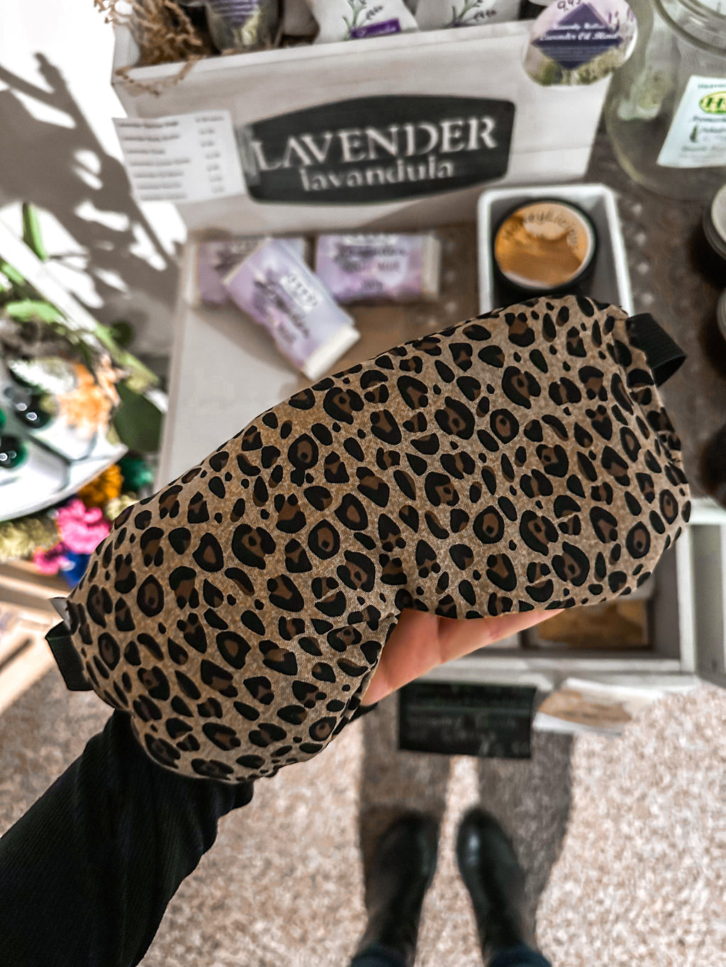 Cheetah Lavender & Eucalyptus Eye Mask