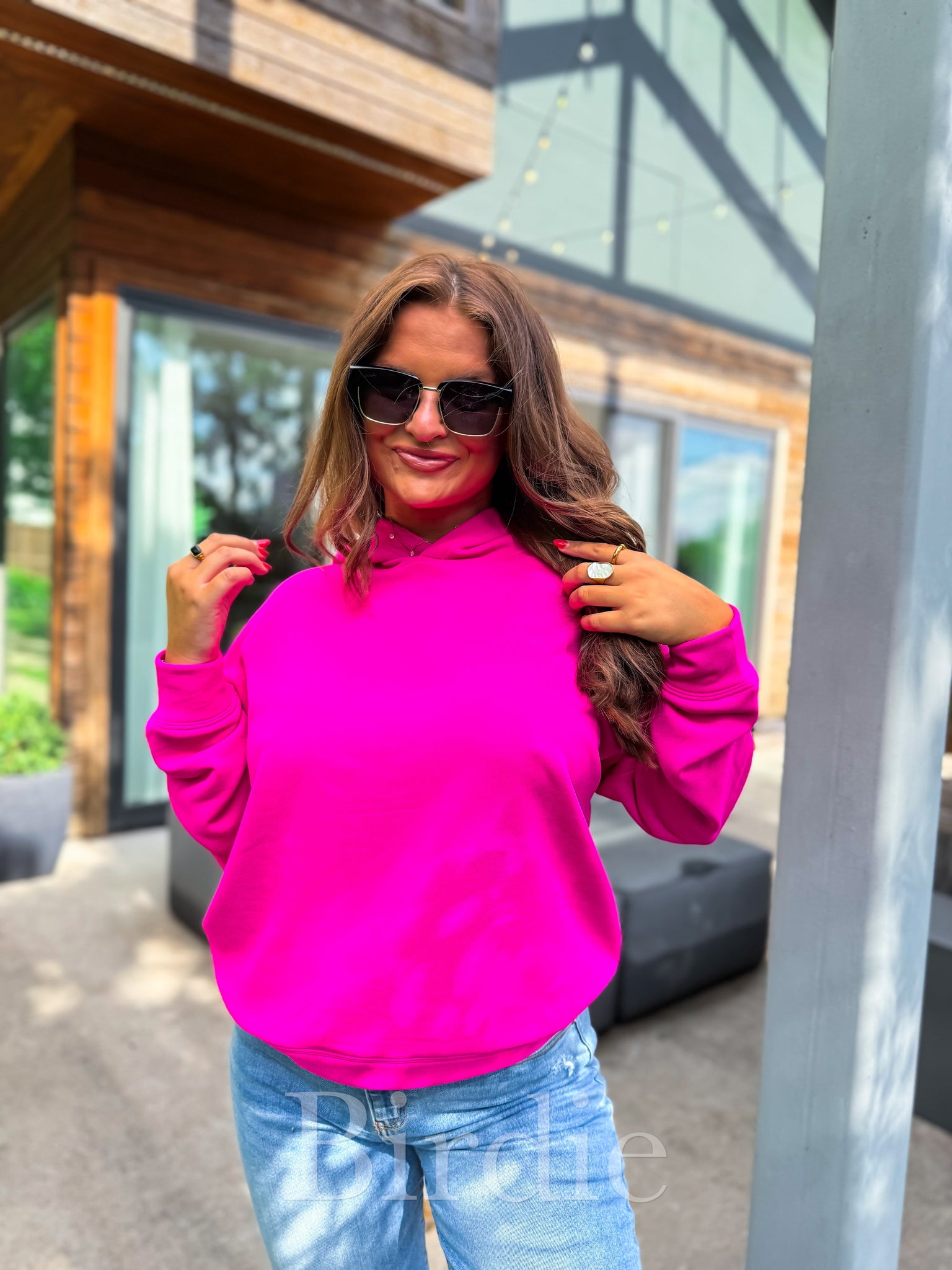 The Cameryn Bright Pink Ultra Soft Hoodie