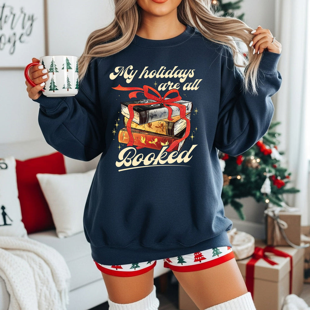 Holidays Are Booked Black Unisex Sweatshirt