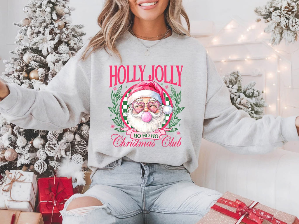 Holly Jolly Gray Unisex Sweatshirt