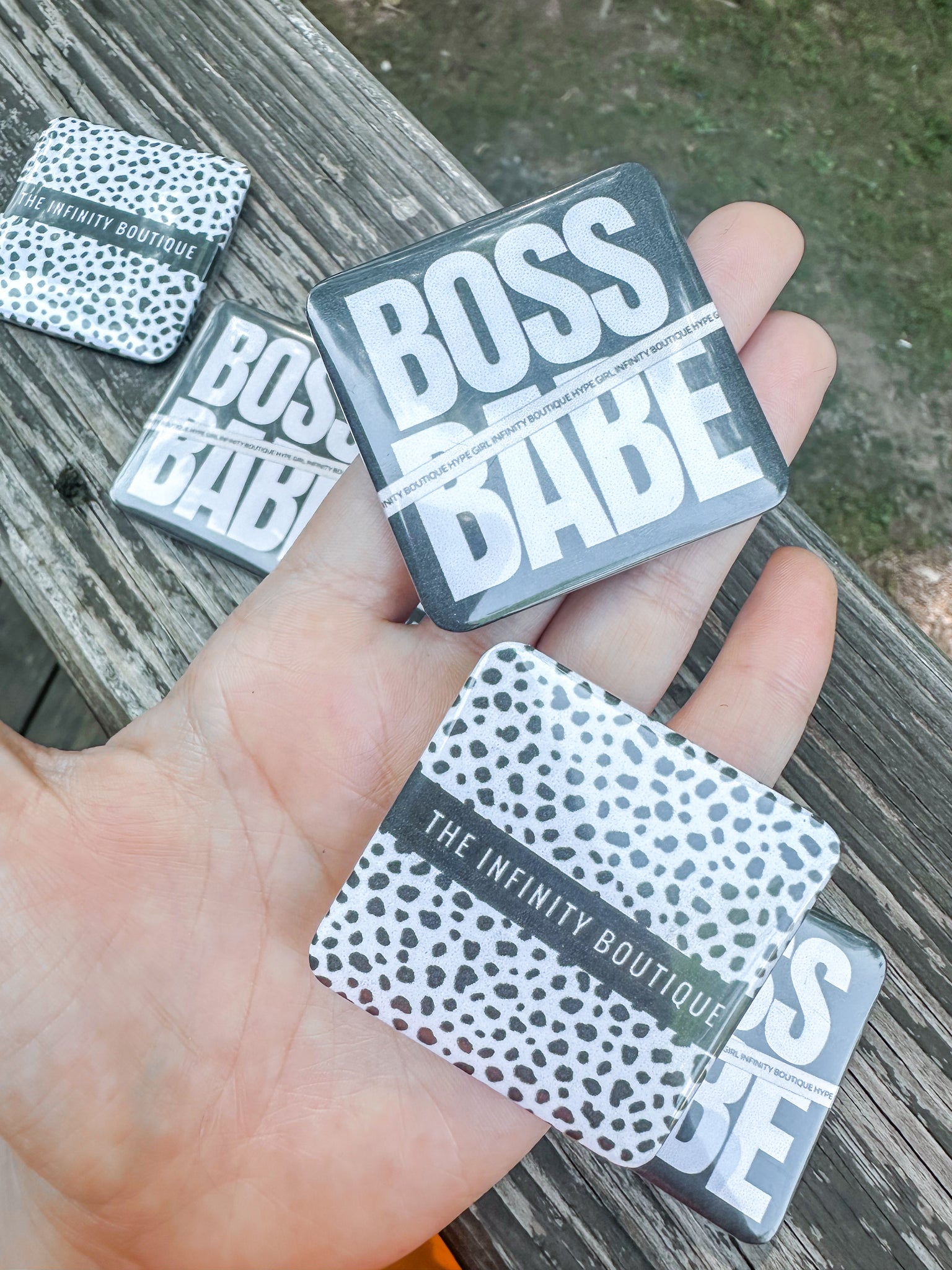 Infinity Boutique Boss Babe Logo Magnet