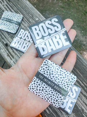 Infinity Boutique Boss Babe Logo Magnet
