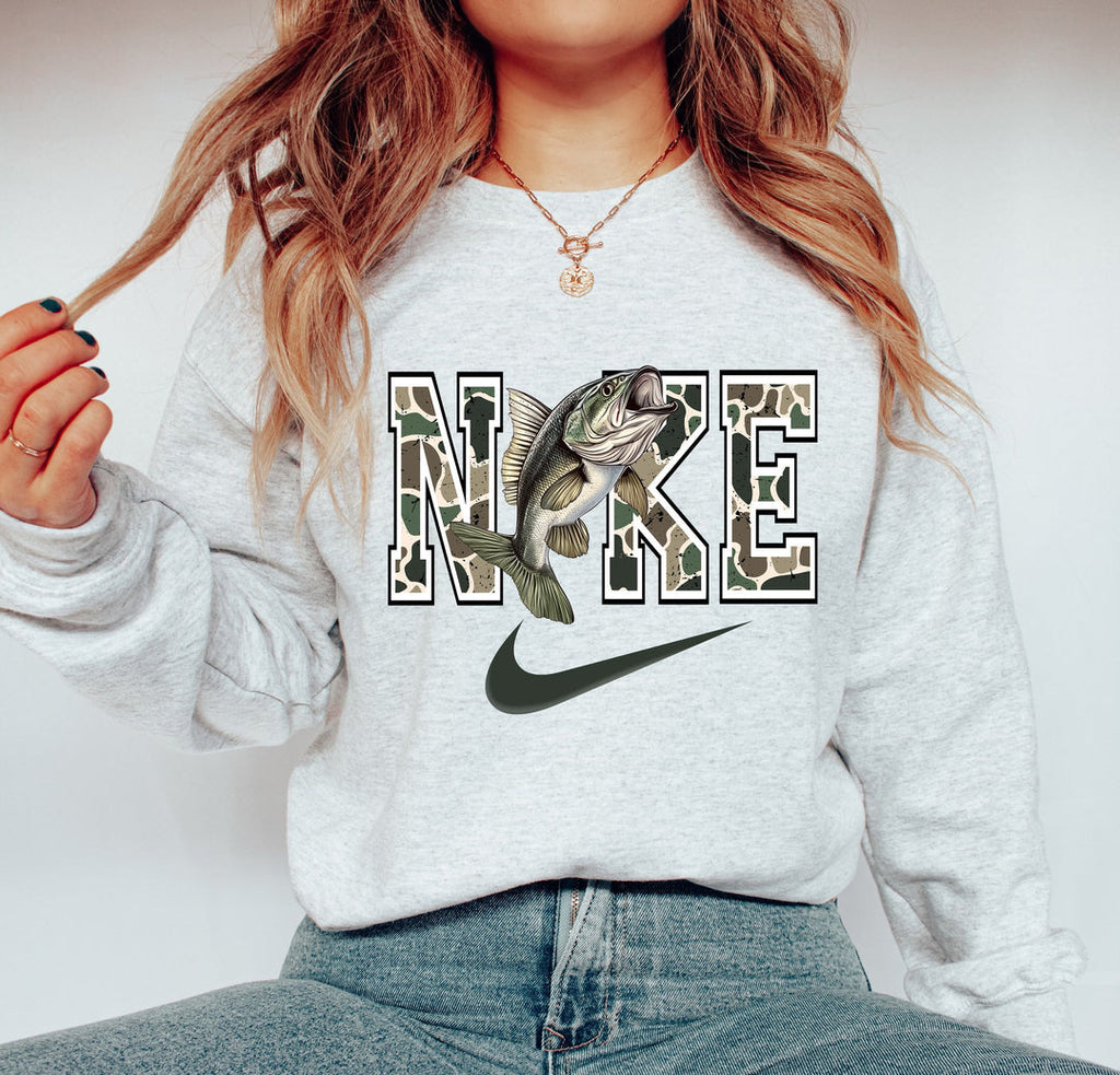 NKE Fish Gray Unisex Sweatshirt