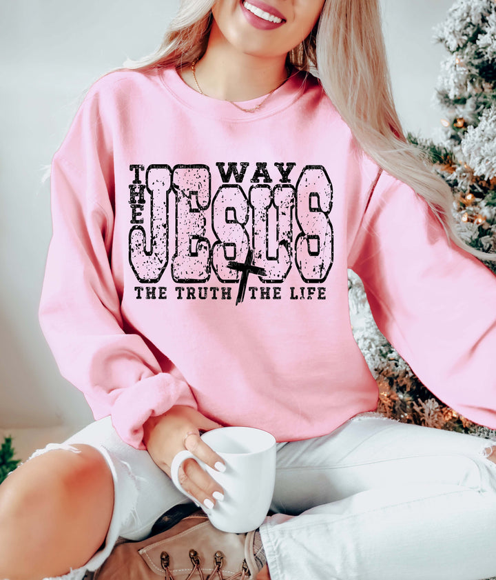 The Jesus Way Pink Unisex Sweatshirt