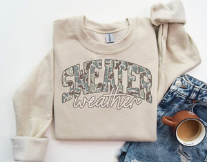 Sweater Weather Camo Sand Unisex Sweatshirt