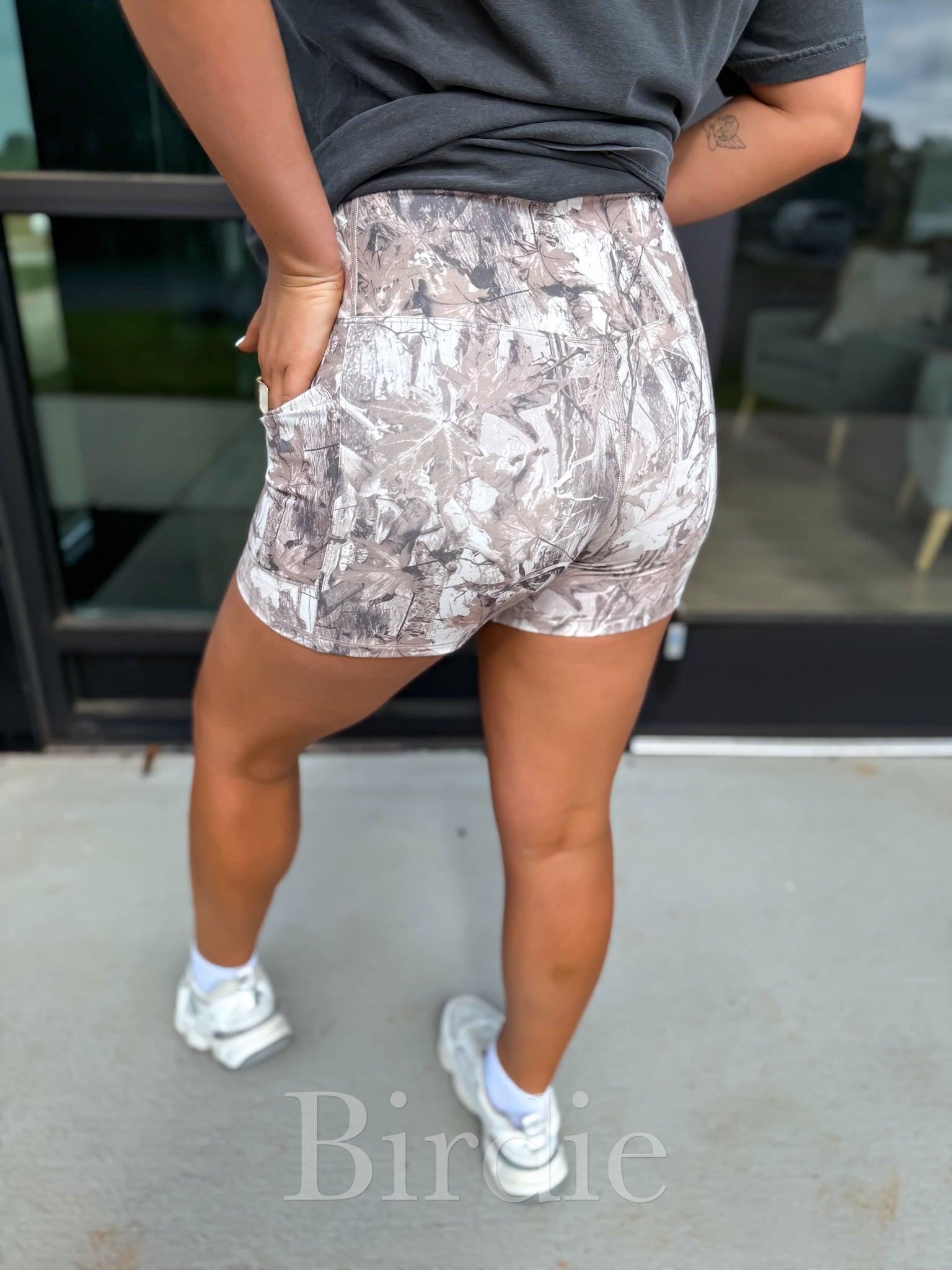 PREORDER The Rylee Dark Camo Crossover Biker Shorts