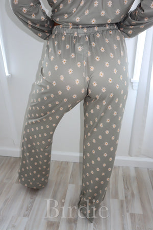 The Denver Green Floral 2PC Lounge Set