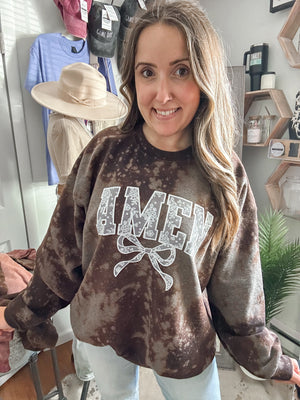 AMEN 2X ACID WASH UNISEX SWEATSHIRT