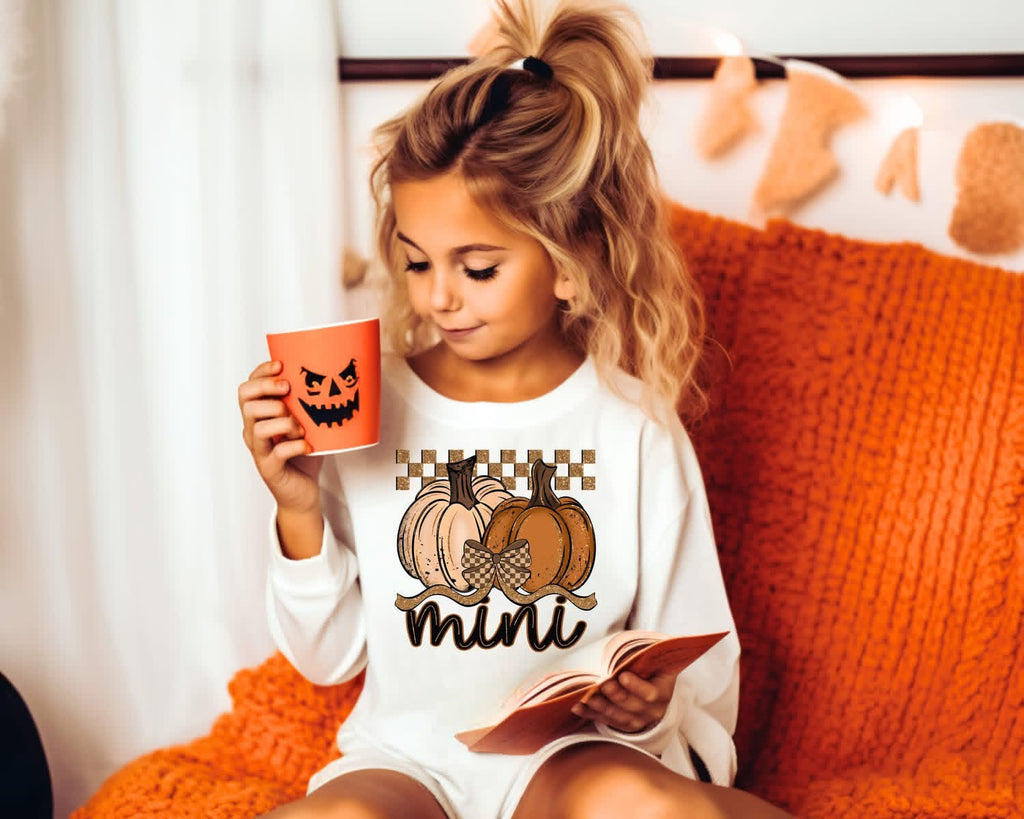 MINI Pumpkins TODDLER/YOUTH White Sweatshirt
