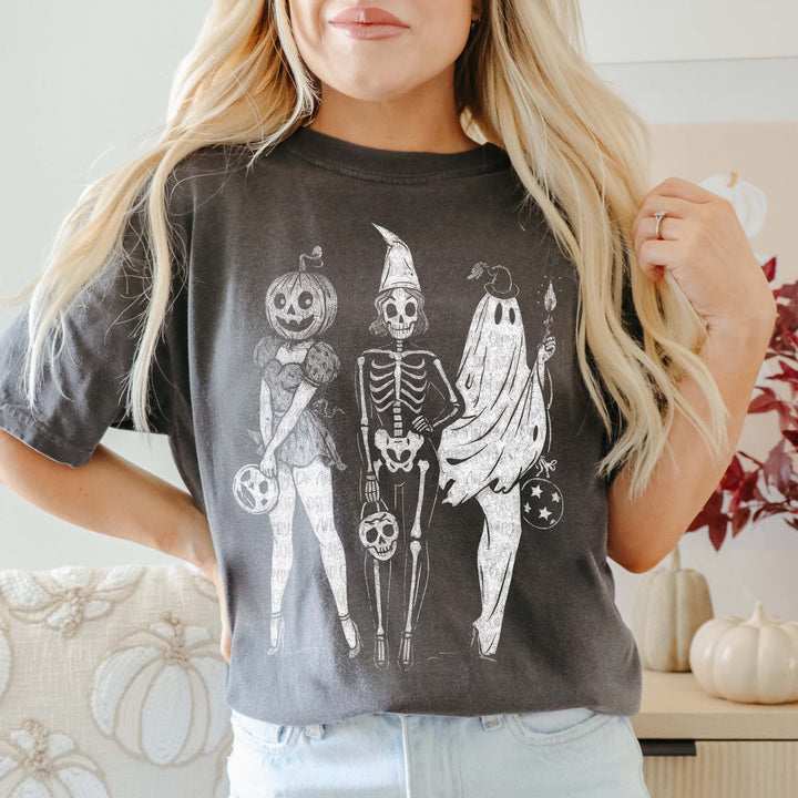 Halloween Girlies Pepper Unisex Cotton T-Shirt