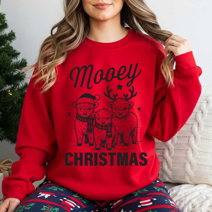 Mooey Christmas Red Unisex Sweatshirt