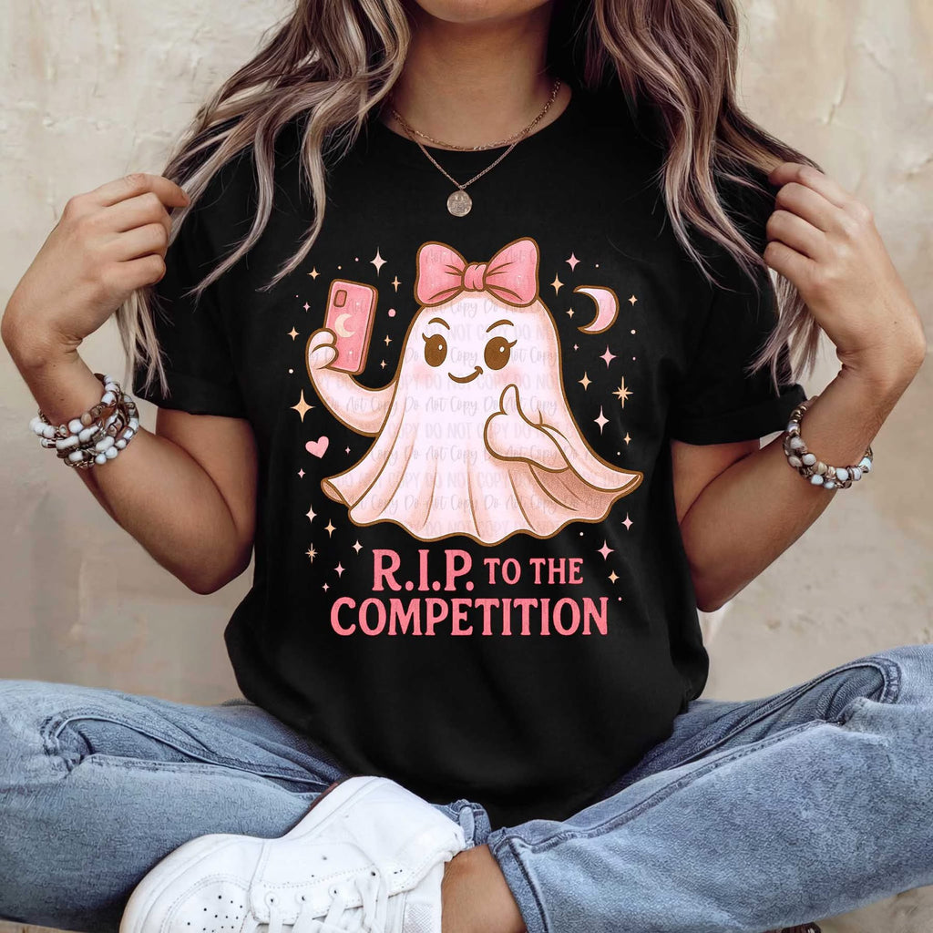 RIP To The Competition Black Cotton T-Shirt