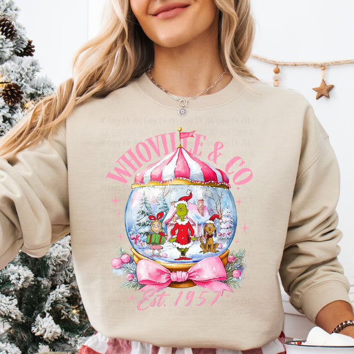 Whovlle Snow Globe Sand Unisex Sweatshirt