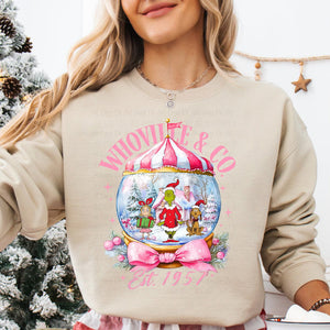Whovlle Snow Globe Sand Unisex Sweatshirt