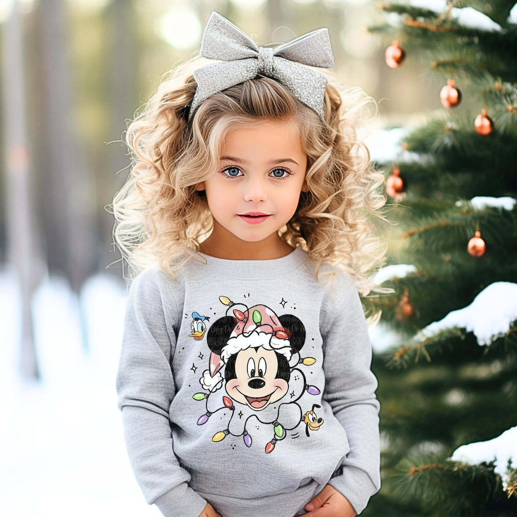 Mick Lights TODDLER/YOUTH Gray Sweatshirt
