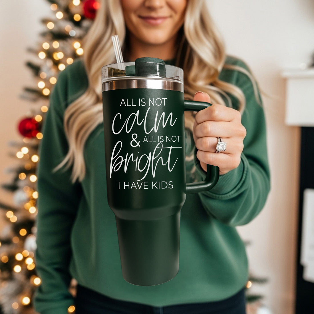 Calm & Bright 40OZ Insulated Travel Mug