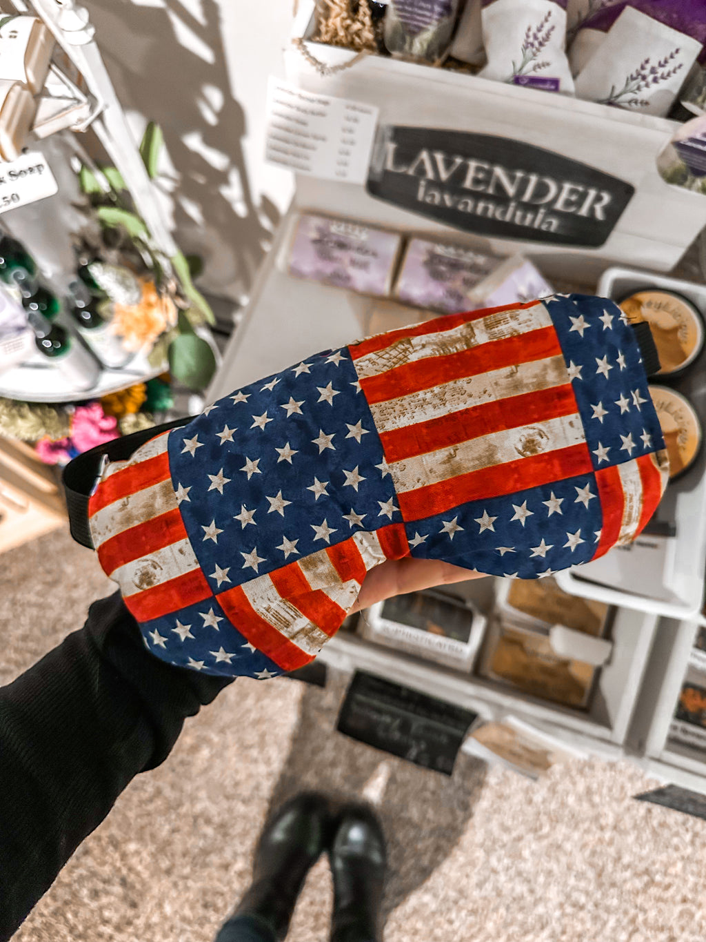 American Flag Lavender & Eucalyptus Eye Mask