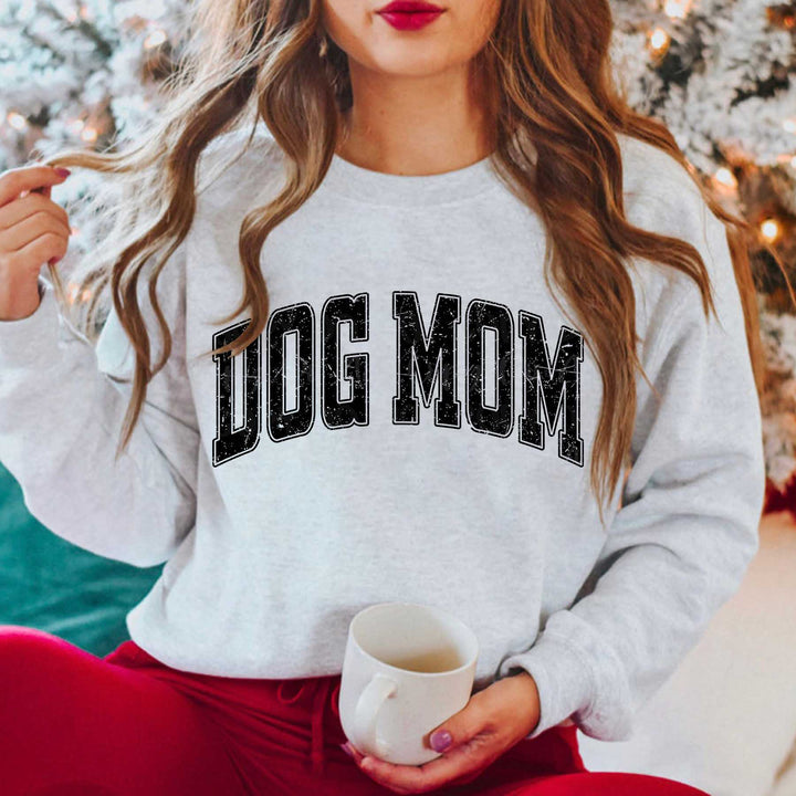 Dog Mom Gray Unisex Sweatshirt