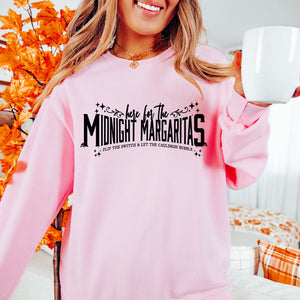 Midnight Margaritas Light Pink Unisex Sweatshirt