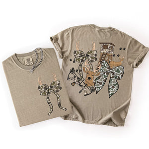 Hunting Babe Khaki Unisex Cotton T-Shirt