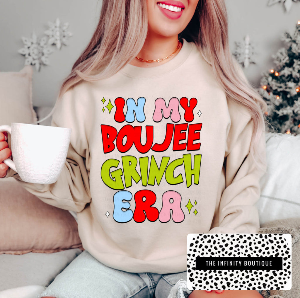 Boujee Grinchy Era Sand Unisex Sweatshirt