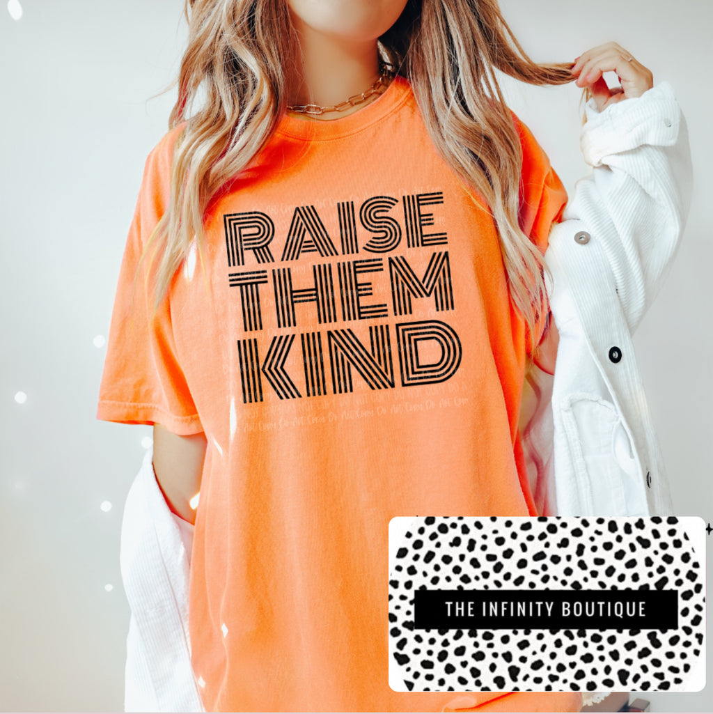 Raise Them Kind Orange Unisex Cotton T-Shirt