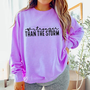 Stronger Than The Storm Purple Unisex Long Sleeve