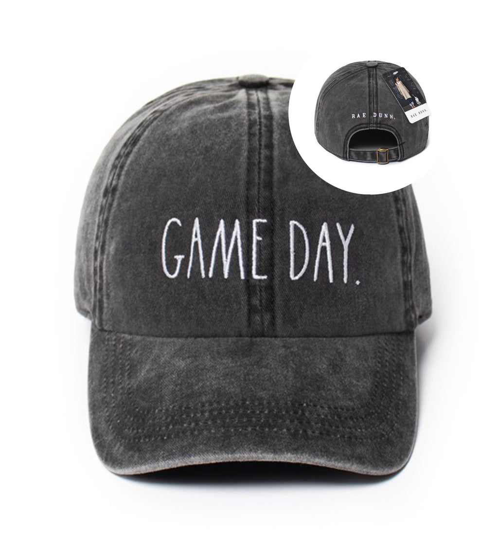 PREORDER Game Day Black Rae Dunn Baseball Hat