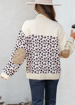 The Bristol Khaki Leopard Patchwork Jacket