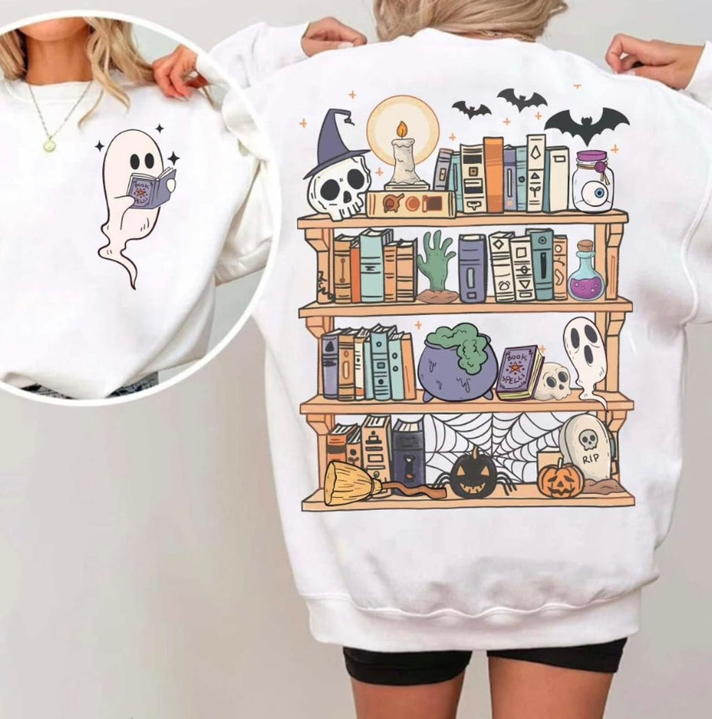 Ghostie Books White Unisex Sweatshirt