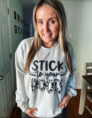 Stick To Your Roots Ash Gray Unisex Sweatshirt