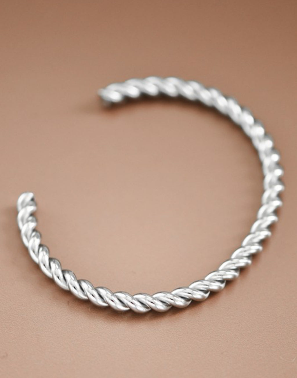 The Ivy Silver Stainless Steel Cuff Bracelet