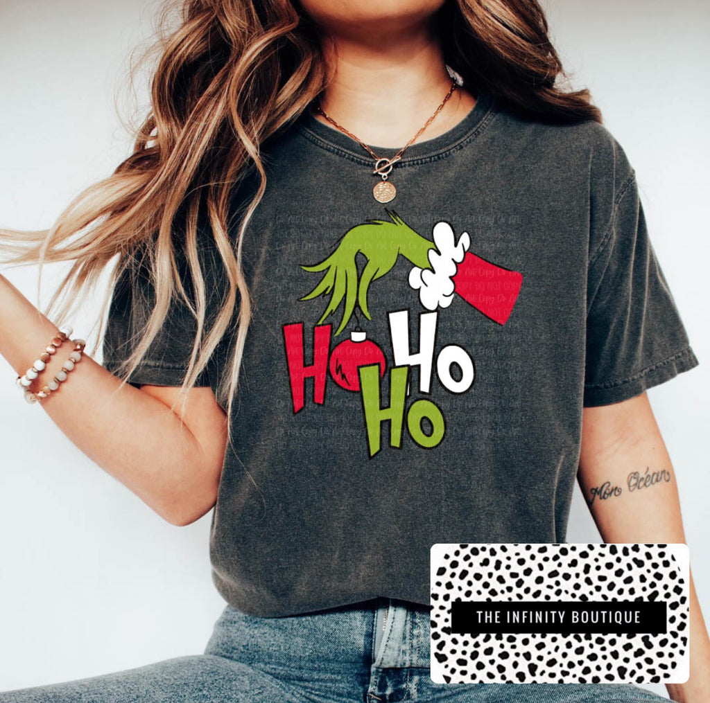 Ho Ho Ho Dk Gray Unisex T Shirt