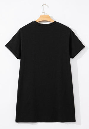 Nashville Music City Black T Shirt Dress