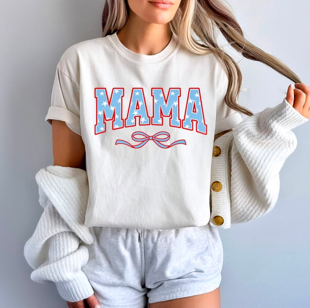 Mama USA White Unisex T Shirt