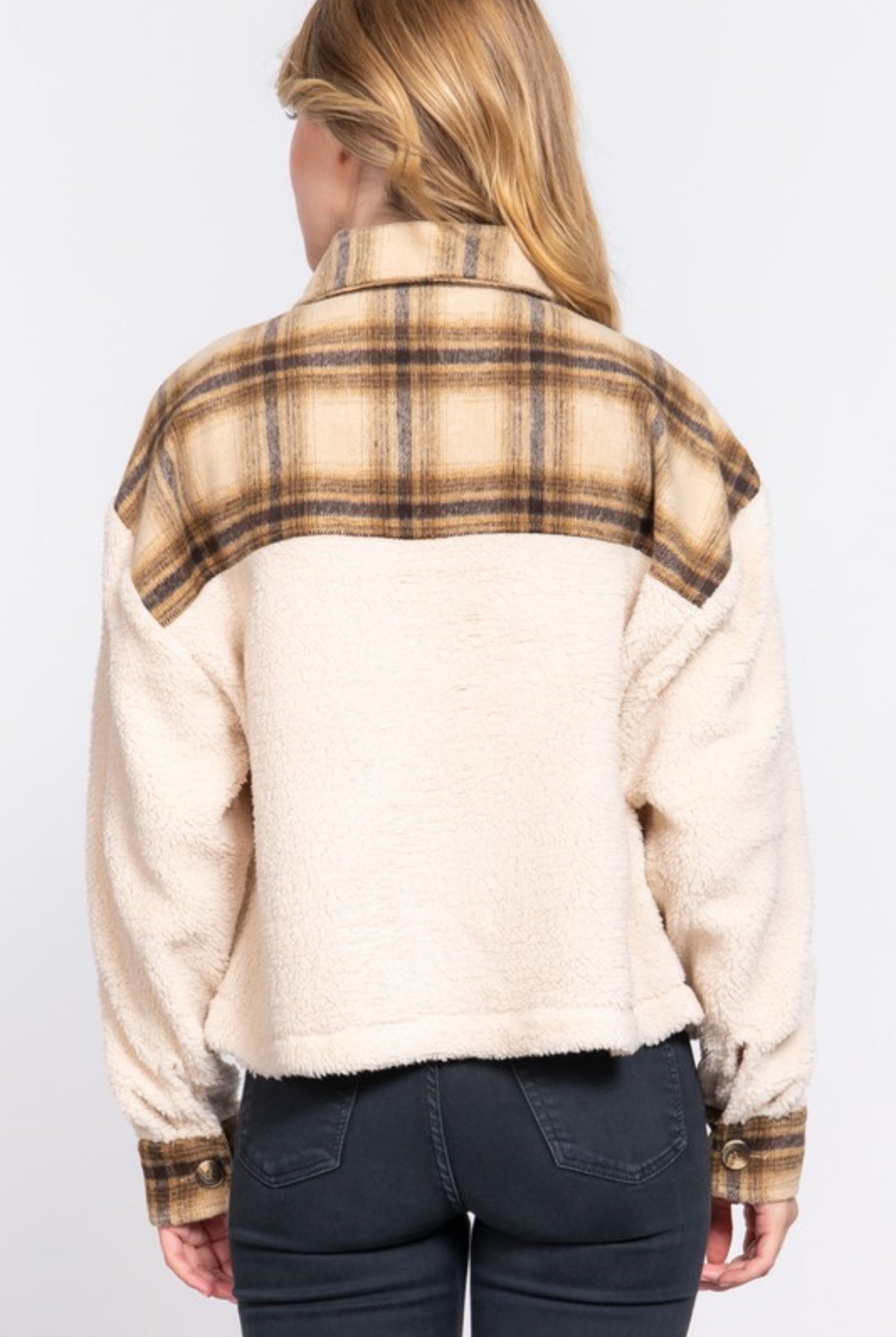 High Road Plaid Sherpa Jacket