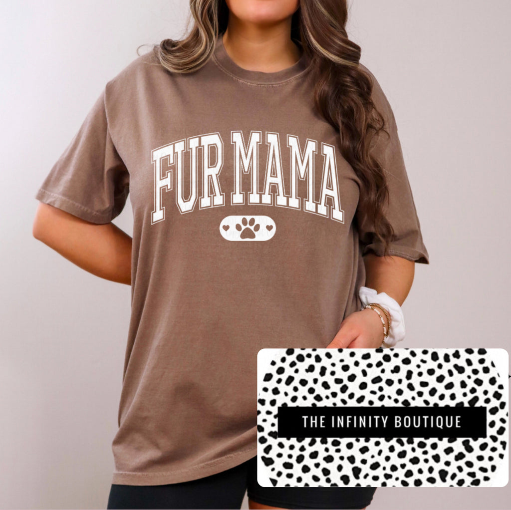 Fur Mama Brown Unisex Cotton T-Shirt