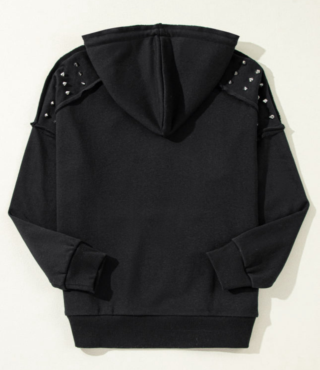 PREORDER On The Edge Black Rockin’ Rivets Studded Hoodie