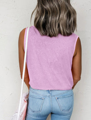 Cooler Days Lavender Mineral Wash Tank Top