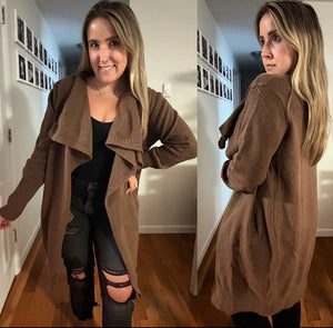 The Harley Chunky Knit Pocketed Cardigan