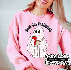 Boo Jee Valentine Pink Unisex Sweatshirt