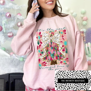 Most Wonderful Time Pink Unisex Sweatshirt