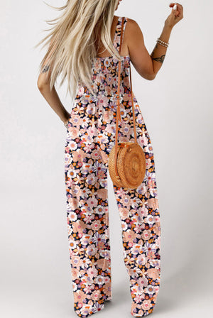 Sweet Summer Floral Smocked Jumpsuit