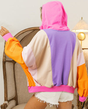 PREORDER Kickback Neon Oversized Full Zip Hoodie