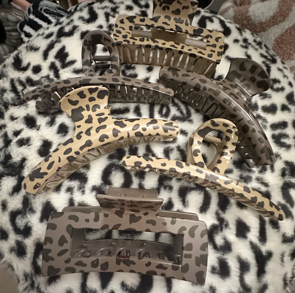 Wild Side Leopard Claw Clips