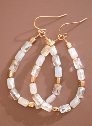 The Ellison Teardrop Beaded Earrings