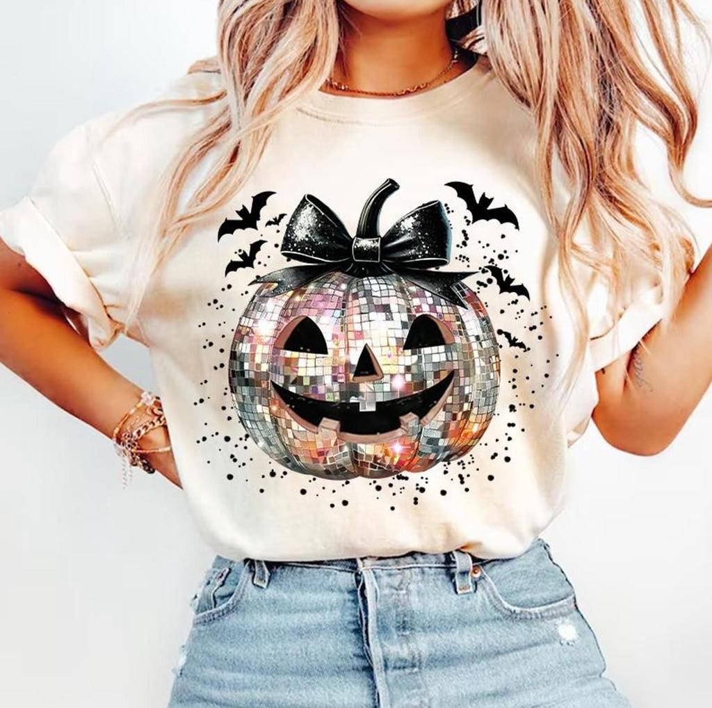 Disco Pumpkin Tan Unisex T Shirt