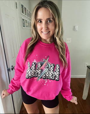 Rockin’ Mama Hot Pink Unisex Sweatshirt